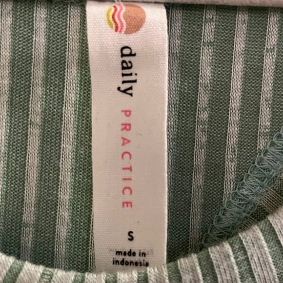 Anthropologie Daily Practice Ribbed Green Midi Dress - Picture 7 of 9